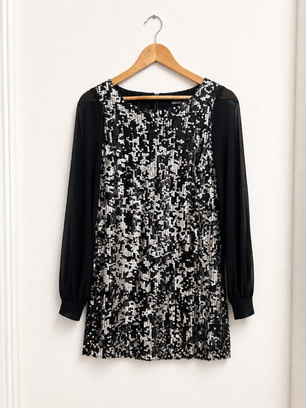 Black Sequin Party Dress